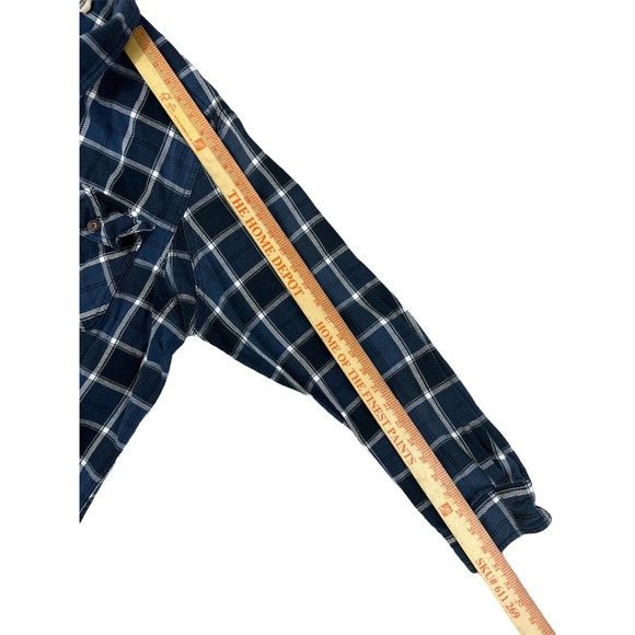 Duluth Trading Co. Men‎ Blue Plaid Button Up long Sleeve Sz 2XL - Picture 6 of 6